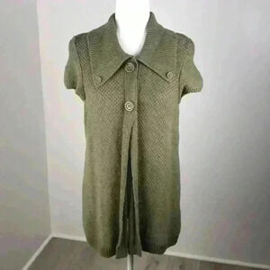 Christopher & Banks Button Front Sweater Size L